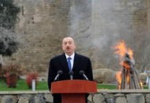 Prezident İlham Əliyev Novruz bayramı münasibətilə ümumxalq şənliyində iştirak edib